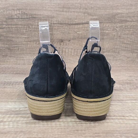 NAOT Yarrow Women's Size EU 37 US 6 Black Lace up Gladiator Wedge Sandals - Picture 5 of 10